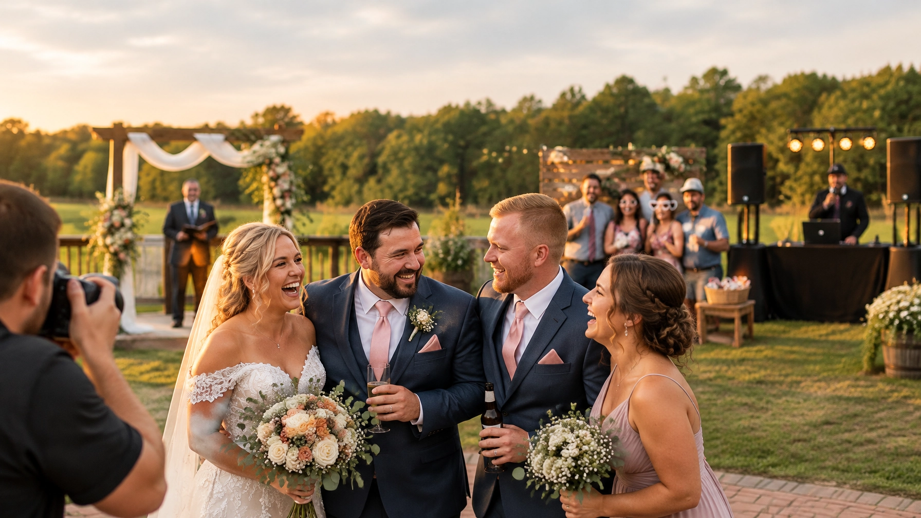 The Team Titus Services Rotation: Photography, Officiant, Photo Booth & DJ : Your Whole Celebration in One Plan